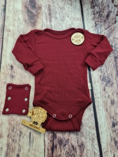 Rostoucí celoroční MERINO body Lambio, DR - Javorové žebro*