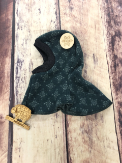 Zimní merino-fleece kukla Lambio - Zelená polárka
