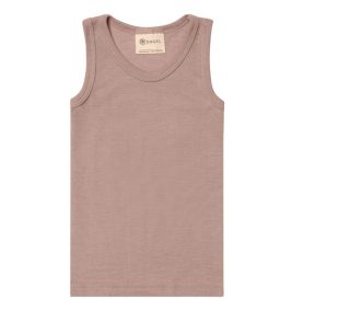 Dětské merino/hedvábí tílko Engel - Dusty rose