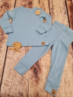 Zimní MERINO komplet / pyžamo ZM Basic - Mentol