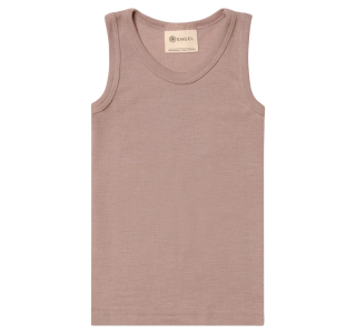 Junior merino/hedvábí tílko Engel - Dusty rose