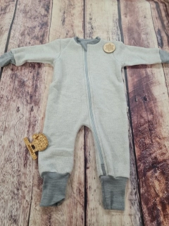 Rostoucí zimní MERINO FLEECE overal Lambio, DR - Popelavý
