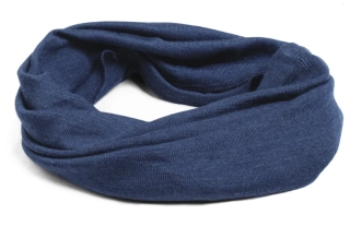 Merino/hedvábí nákrčník Engel pro dospělé - Tmavě modrý