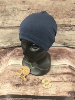 Dětská merino/lycra čepice ZM Basic - Tmavě modrá