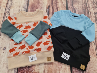 PATCHWORK ZIMNÍ merino tričko ZM Basic, DR - 92/98