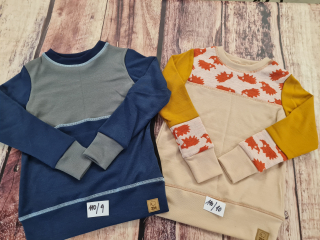 PATCHWORK ZIMNÍ merino tričko ZM Basic, DR - 110/116