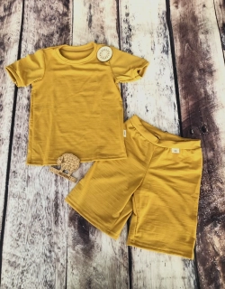 Dětský letní merino/lycra komplet/pyžamo Lambio, KR - Kari
