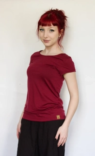 Dámské letní MERINO tričko ZM Basic, KR - Javor