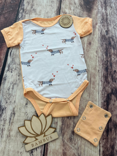 Rostoucí bambusové body Lambio, KR - Jezevčíci/meruňková