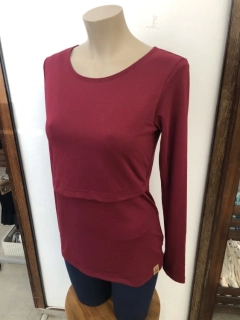 Dámské bambusové kojicí tričko ZM Basic, DR - Javor finerib